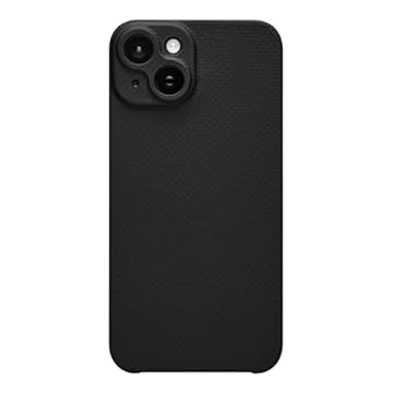 Latercase | Capa para iPhone 14 | Meia-noite | Capa de telefone fina durável | Fibra aramida de 0,6 mm, lasercut de precisão, proteção total da câmera, acabamento fosco antiderrapante | Compatível com