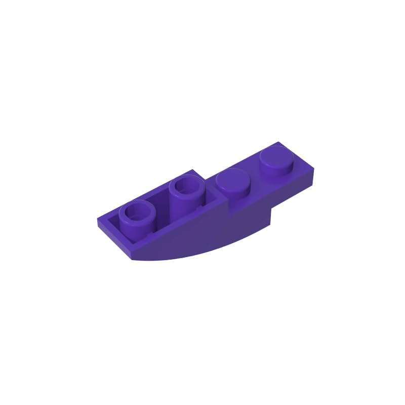 XYEIUGO 13547 Arched Brick Slope Curved 4x1 Inverted, Dark Purple, 50 PCS — image 1