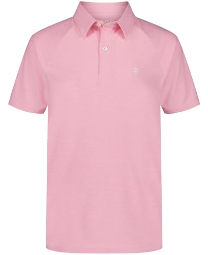IZOD Boys' Short Sleeve Performance Stripe Polo Shirt