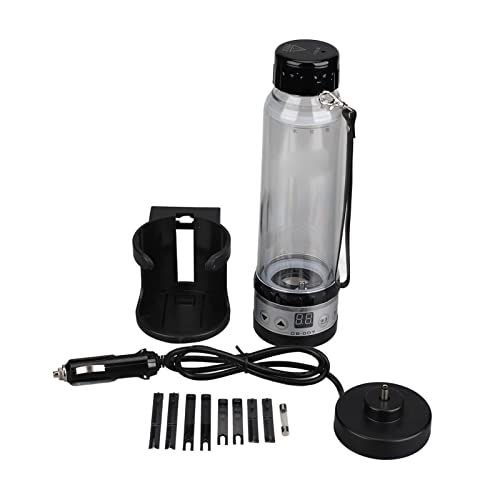 Hervidor eléctrico para auto 12V 24V 280ml vidrio miniatura 7