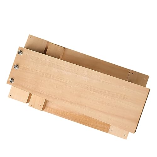 SOLUSTRE 1Pc Wooden Dough Pressing Mold Dumpling Wrapper Presser for Easy Operation Lightweight Kitchen Gadget for Making Dumplings Biscuits and Corn Cakes Comfortable Hand Feel