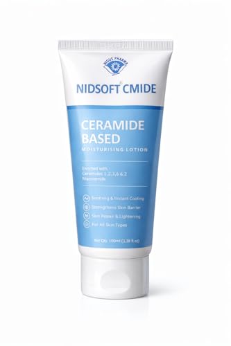 Image of NIDSOFT CMIDE Ceramide-Based Moisturising Lotion - Skin Barrier Repair with Ceramides & Niacinamide | Hydrating Lotion for All Skin Types (Pack of 1)