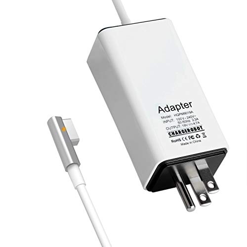 Wakeach 85W Mini Charger for MacBook Pro 15 inch 17 inch (Made Before Mid 2012),85W Magnetic Magsafe 1 Power Adapter L-tip mbp Battery Supply ,Lightweight & Portable Travel Mac Pro Wall Charger
