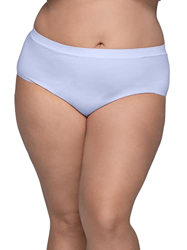 Fruit of the Loom Women's Plus Size Fit for Me Seamless Brief Panty, Assorted 5 Pack2