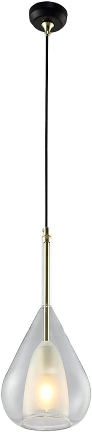 Genérico Araña moderna, Modern Chandelier Ceiling Light Light- Bedroom Bedside Restaurant Kitchen Decorative Retro Industrial Water Drop Glass