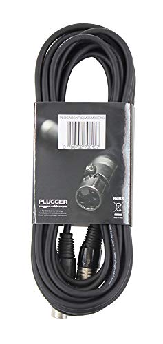 Plugger 6 m XLR Kabel Noir, 3-polig, Audio, Mikrophon, Lautsprecher, Verstärker, Mischpult