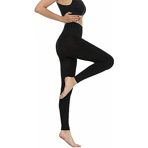 MOLLY MALOU Women Thermal Fleece Winter Leggings Warm Soft and Cozy Fleece in Sizes S-XXL (Large) Black Cover