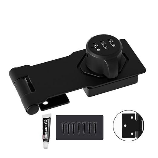 TIYA Enterprise Household Password Hasp Locks, Door Combination Lock, Door