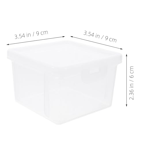 Caja transparente para almacenamiento de monedas, 2 piezas miniatura 2