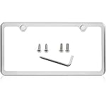 License Plate Frames Polished Finish