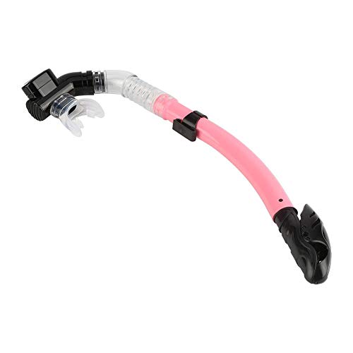 Tubo de mergulho Snorkel de silicone de alta qualidade para mergulho com snorkel em água(Pink)