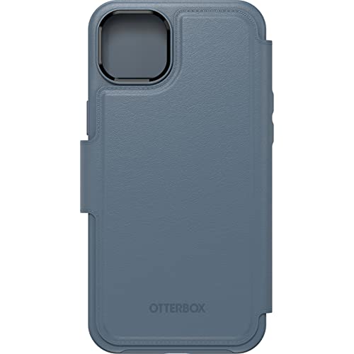 Image of OtterBox Detachable Folio Wallet (Case Sold Separately) for MagSafe - iPhone 15 Plus and iPhone 14 Plus - BLUETIFUL (Blue)