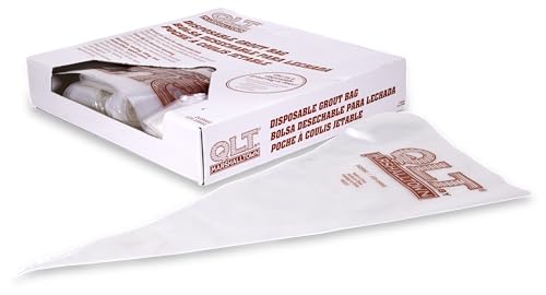 QLT BY MARSHALLTOWN Grout Bags, 50 Pack of Disposable Mortar Bags, DGB661