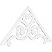 Ekena Millwork GPP072X036X100HUR Hurley Architectural Grade PVC Gable Pediments, 72"W x 36"H x 1"P (12/12) Pitch