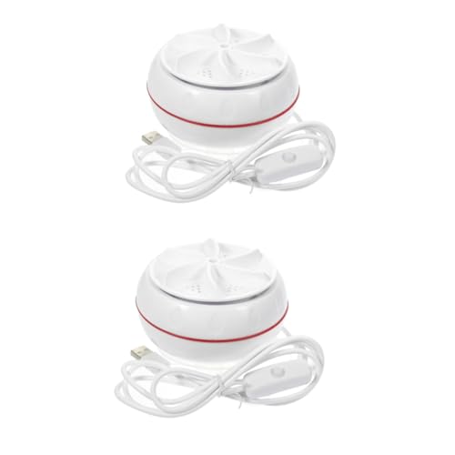 SHINEOFI 2 Minilavadoras Portátiles De Abs Blanco