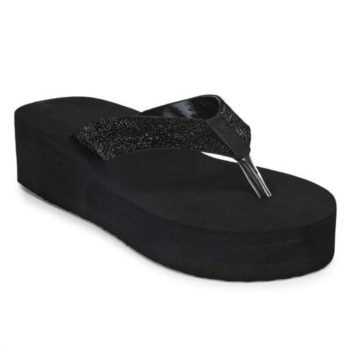 Slippers for Women's Home Slippers Flip Flop Indoor Outdoor Flip Cute Foot Wear Daily Use - BZ-z alfa-mota dana/pata bhalu black-3-image-8