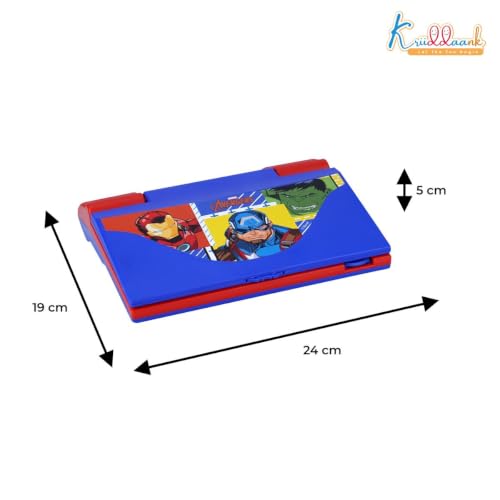 Image of Avengers Educational Laptop for Kids, 20 Learning Activities for 3+ Year Old Boys, Interactive Toy for Alphabet, Numbers, Math, Music & Logic, Memory Skill Development, Birthday Gift - Red