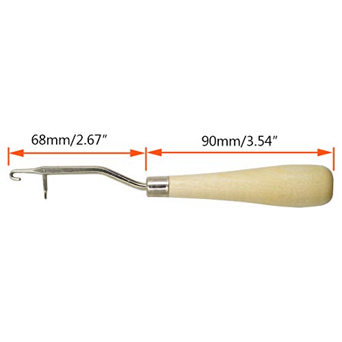 Zorfeter FF0032E 3 Pcs 6.3 Inch Wooden Latch Hook Tool thumb #1