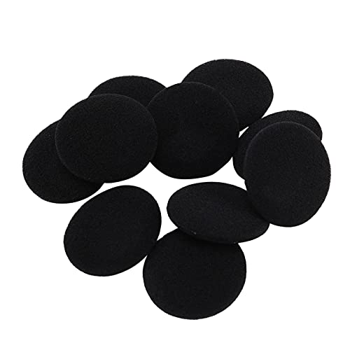  Glakyur 10 Spugnette Morbide protettive Orecchio Nero per Cuffie da 5cm