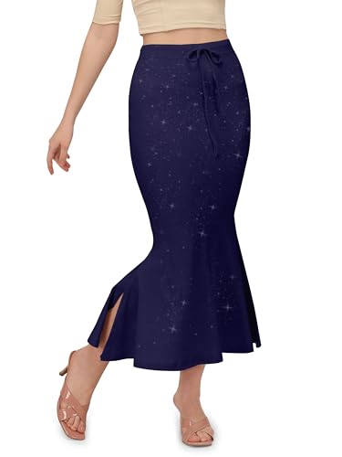 Image of Mehrang Shimmer Lycra Saree Shapewear Petticoat for Women, Cotton Blended,Petticoat,Skirts for Women,Shape Wear Dress for Saree
