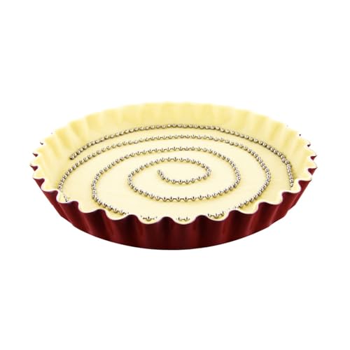 LILY COOK, KP0063, Łańcuszek bazowy do tarty ze stali nierdzewnej 180 cm, Precyzyjne i wszechstronne naczynie cukiernicze, idealne do tart i quiche, Srebro, 180 cm, Srebro