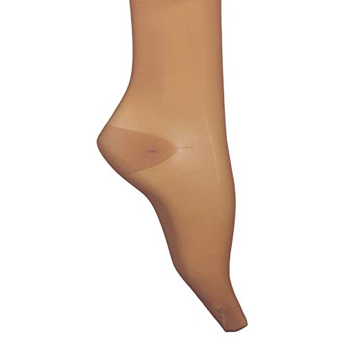 Image of Truform Sheer Compression Pantyhose, 20-30 mmHg, Women's Shaping Tights, 20 Denier, Beige, Medium (Pack of2)