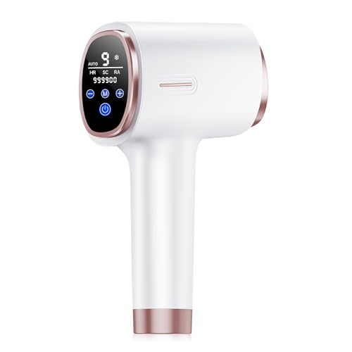 Depilación Hair Removal Depiladora Laser IPL, Depiladora Luz Pulsada 2 Modos 9 Niveles Energía, 999,999 Flashes