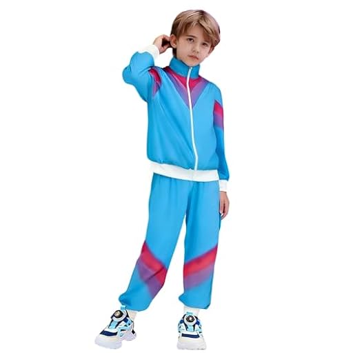 Disfraz jogging retro niño Party Fashion - Disfraz infantil chándal, chaqueta y pantalón, atuendo de los años 80, chándal para carnaval y fiestas | Ya disponible en tu tienda friki favorita! En mundofriki.es!