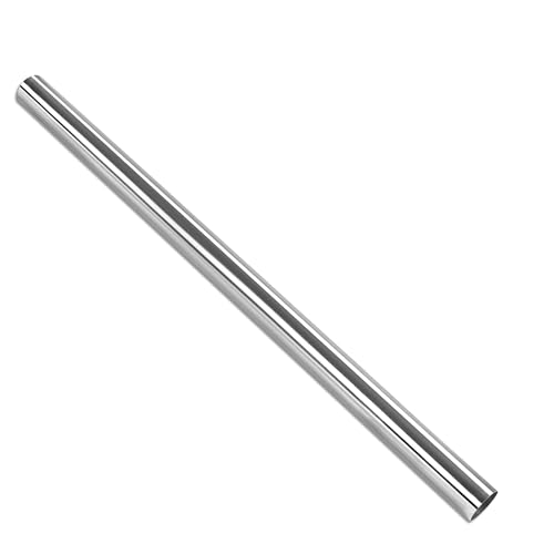 Richeer 2.5 inch O.D. T304 Stainless Steel DIY Custom Exhaust Tubing Mandrel Exhaust Pipe Straight Pipe 47.3 Inch Length Polished Surface Universal Fit (1PC)