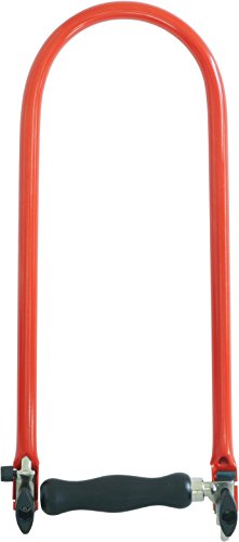 Connex Laubsägebogen - rot / schwarz - extra stark - Mit Holzgriff - Aus Stahlrohr / Laubsäge Holz / Feinsäge / Holzarbeiten / COX806001