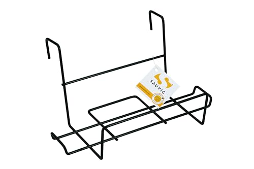 Sauvic 03240-Blumenkastenhalter, kunststoffbeschichtet schwarz, 40 x 18 cm., 40X18CM