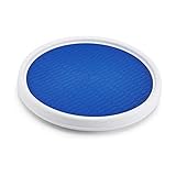 Copco 5224642 Non-Skid Pantry Cabinet Lazy Susan Turntable, 12-Inch, White/Blue