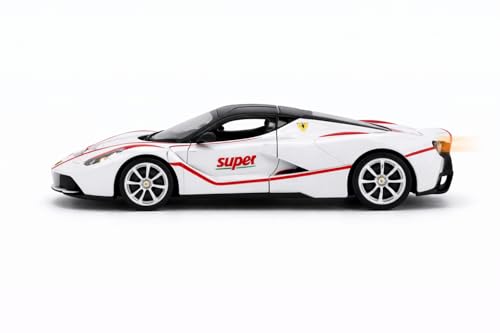 Image of LaFerrari Race Edition 1:36 Scale Die-Cast Metal Car Model - Openable Doors Pull-Back Alloy Italian Hypercar Collectible Racing Toy Car