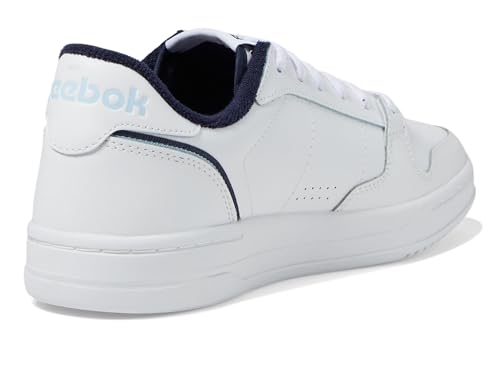 Reebok Unisex Phase Court Sneaker, White/Navy/Soft Blue, 11.5 Women/10 Men