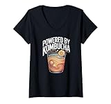 Photo Gallery donna alimentato da kombucha fun beverage expression maglietta con collo a v Photo Gallery donna alimentato da kombucha fun beverage expression maglietta con collo a v
