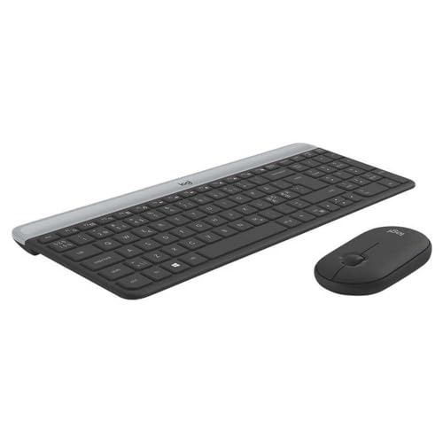 Logitech MK470 Slim Wireless Combo Clavier RF sans Fil QWERTY Danois, Finlandais, Norv