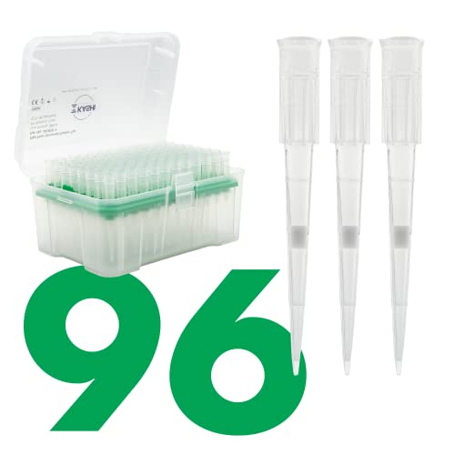 Kashi Scientific 20 uL Universal Filtering Racked Laboratory Pipette Tips, Sterile Dnase/Rnase Free, Pyrogen Safe [20ul, Filtered, 96 Tips]