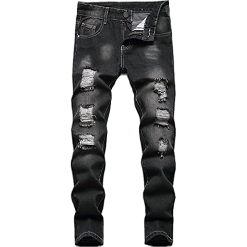 Lanscadran Boy's Distressed Skinny Jeans Cover