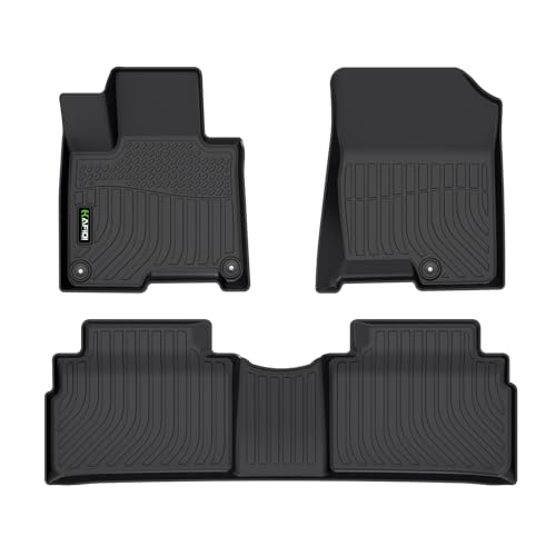 HAFIDI Floor Mats Custom for Kia Sportage Plug in Hybrid (PHEV) 2023-2026 All Weather Protection TPE Heavy Duty Non-Slip Automotive Floor Liners Fits Front& 2nd Row Full Set Accessories, Black