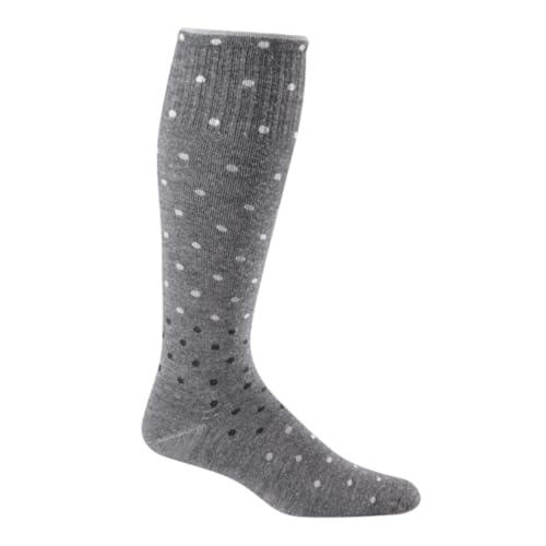 Sockwell Women's On the Spot Moderate Graduated Compression Sock, Charcoal - M/L