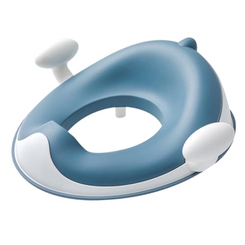 Toyvian シー幼児用トイレトレーニング ベビートイレ補助座 滑り止めパッド付き 握りやすいハンドル設計 家用便座に取り付け可能