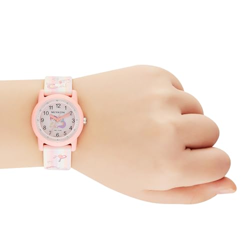 Image of Miykon Kids Watches for Boys and Girls - Educational Time-Telling Gift for Kids Aged 3-15, Toddlers, Preschoolers, and School-Aged Children - Easy to Read Analog Watch, Soft Resin Band, Japanese Quartz, 100M Water Resistant