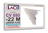 LACI 144081 1/144 Convair CV 880-22 M Landing Flaps for Eastern Express Resin Aircraft Accessory kit, Grey