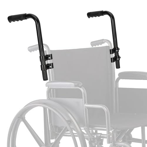 Upgraded Wheelchair Handle Extenders with Reinforced Design, Adjustable Universal Extension for Wheelchairs, Rollators, Walkers & Strollers, Durable Walker Accessories for Adults, Improved Stability