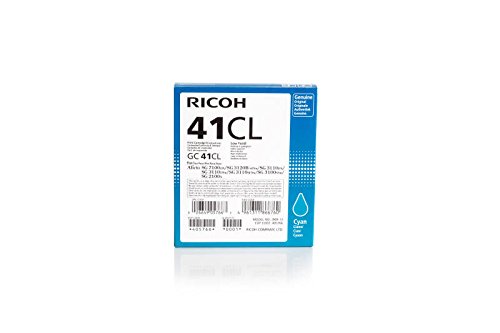 Gel cartridge Original Ricoh 1x Cyan 405766 / GC-41 for Ricoh Aficio SG 3110 SFNw