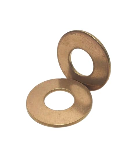 (Qty 100) 1/2" Silicon Bronze Flat Washer Standard for DIY Real Men
