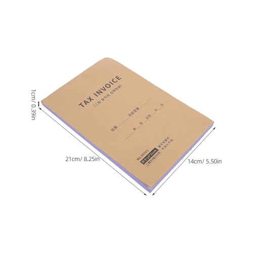 Libro de facturas en inglés Healeved de dos partes con 100 páginas para calco de pedidos 4