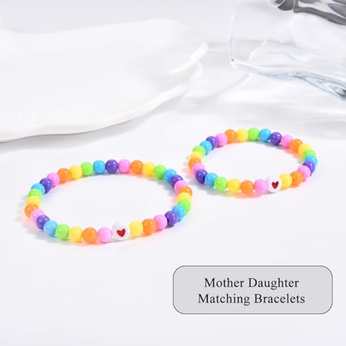 First Day of School Preschool Kindergarten Bracelet Mommy and Me, Mother Daughter Matching Bracelets, Back to School Gifts for Daughter from Mom2