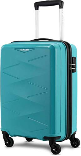 Image of Kamiliant by American Tourister Polypropylene 55 cms Aqua Hardsided Cabin Luggage (KAM TRIPRISM SP 55CM - Aqua)