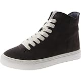 Sam Edelman Women's Pence High-Top Sneakers River Rock/Silver Suede 7.5M
